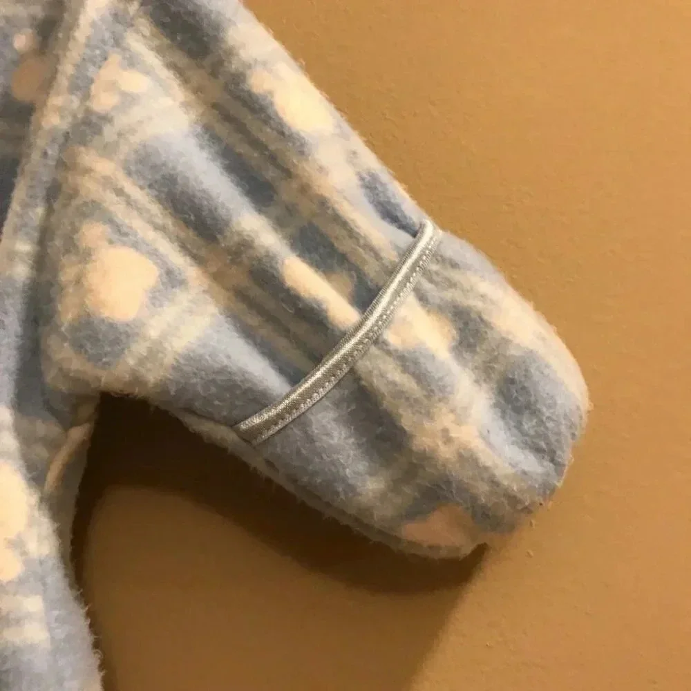 Vintage Lullaby Club Fleece Baby Bunting Blue